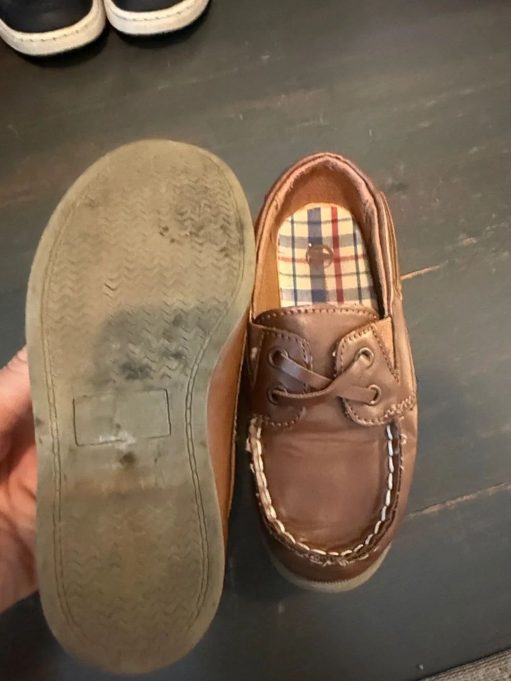 Brown Kids Boat Shoes